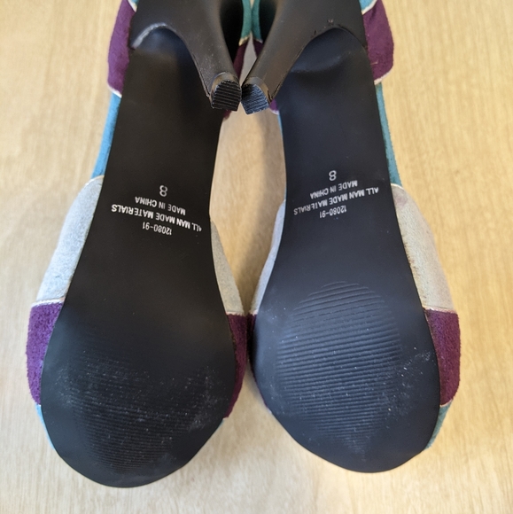 Fredrick's of Hollywood Colorblock Heels 8 - Picture 8 of 12